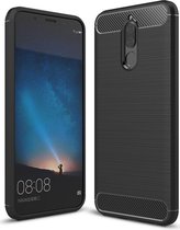Huawei Mate 10 Lite Geborsteld TPU Hoesje Zwart