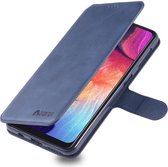 AZNS Samsung Galaxy A70 Wallet Stand Hoesje Blauw