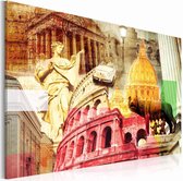 Schilderij - Charming Rome, Multi-gekleurd, premium print