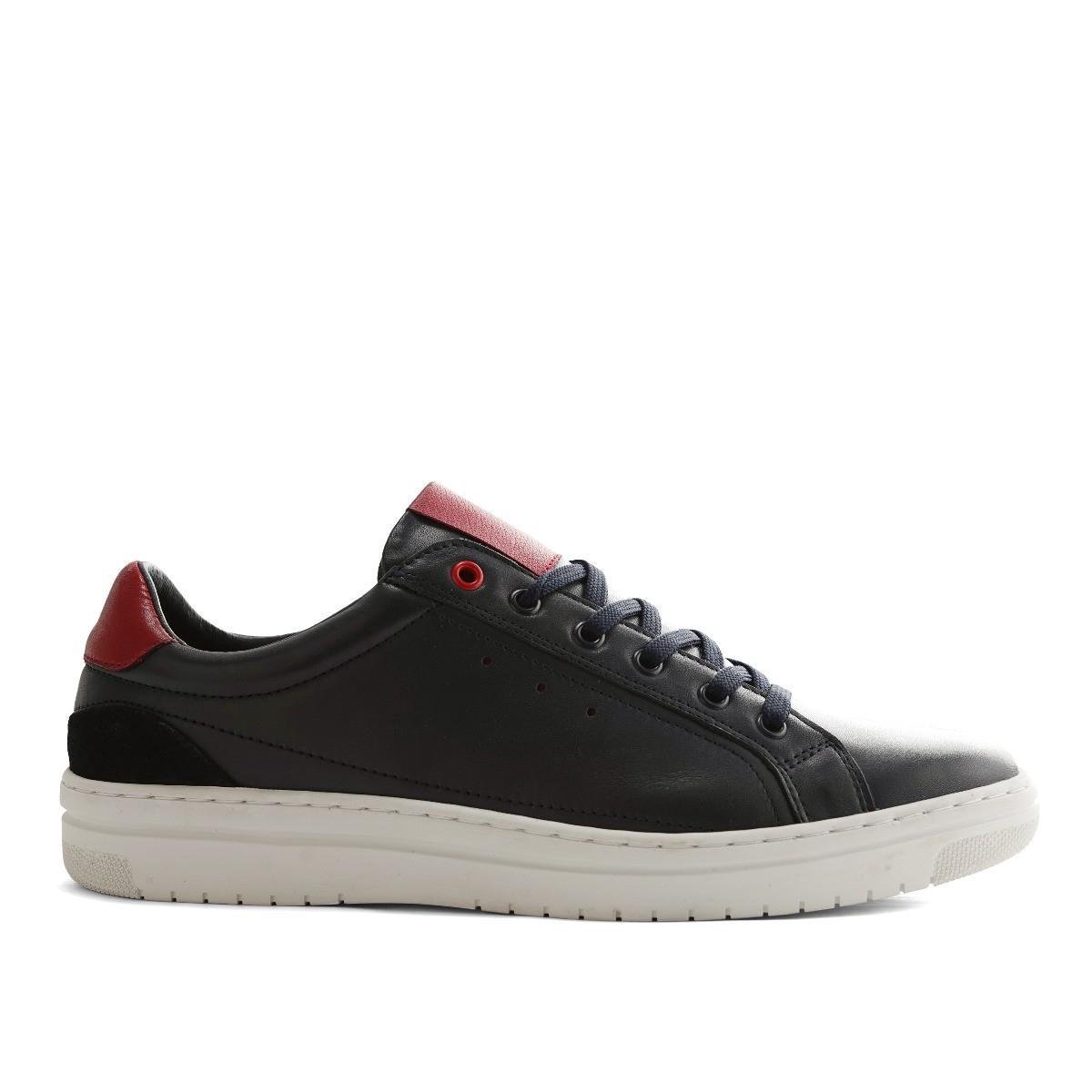NoGRZ A.B.Mullett Leren heren sneakers Blauw - Schoenen.nl