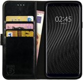 Rosso Element Book Case Wallet Hoesje Geschikt voor Samsung Galaxy S9 | Portemonnee | 3 Pasjes | Magneetsluiting | Stand Functie | Zwart