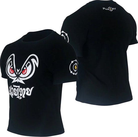 Fluory Bain Eyes Muay Thai Kickboxing T-Shirt Zwart taille XXXL