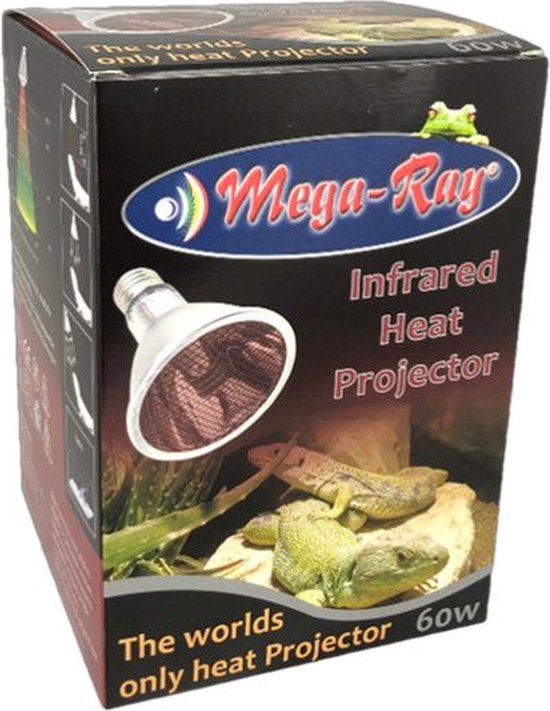 MegaRay Infrared Heat Projector 60W Warmtelamp Deep Heat
