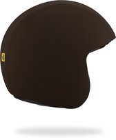 TOF SKIN - Chocolate - losse Skin - LET OP: Past alleen op een TOF BASE HELM (Scooter helm - Brommer helm - Motor helm - Jethelm - Fashionhelm - Retro helm)
