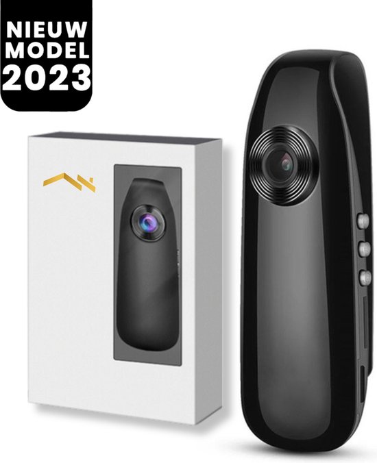 Bodycam FullHD 1080P/30fps Bodycam Bewegingsdetectie Continu