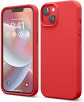 Coque Casemania pour Apple iPhone 14 Rouge - Coque arrière en Siliconen liquide