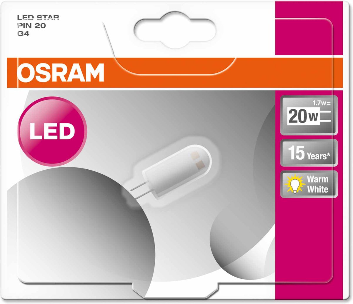 Osram LED STAR PIN 12V LED-lamp 1,7 W G4 A++ bol.com