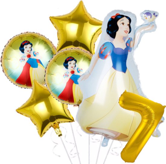 Sneeuwwitje ballon set - 100x71cm - Folie Ballon - Prinses - Themafeest - 7 jaar - Verjaardag - Ballonnen - Versiering - Helium ballon