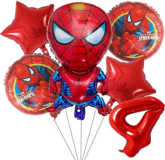 Ballon en Latex Sphérique Transparent - Spiderman™ - Jour de Fête