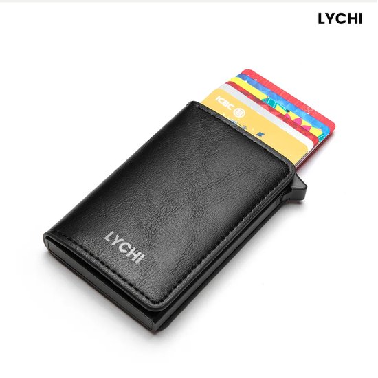 LYCHI - Pasjeshouder - Briefgeld - RFID Creditcardhouder - Mannen en vrouwen portemonnee - Uitschuifbaar