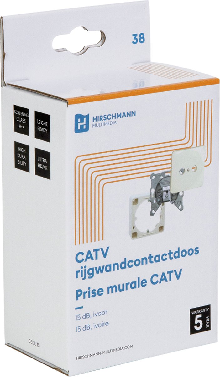Hirschmann doorvoerdoos GEDU 15 SHOP compleet
