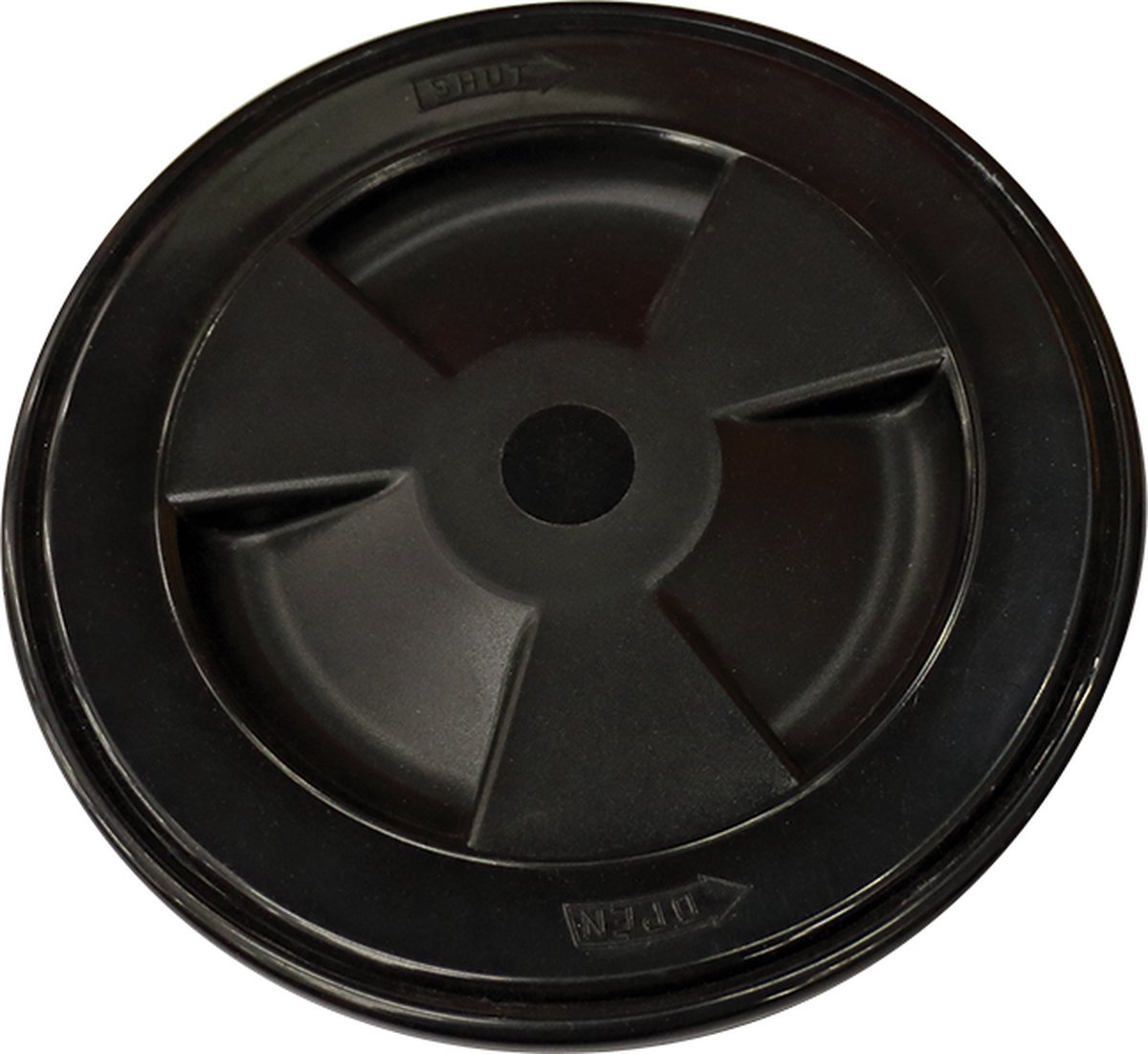 Rond inspectieluik - 130mm - Zwart