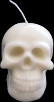 Bougie Crâne - Wit - 1 Pièce - Crâne - 30 heures - 8 cm de haut