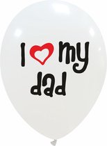 10x ballon 30cm "I love my dad" (Ik hou van mijn vader) | ean=sku © promoballons