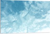 Dibond - Kalme Golfjes in het Water - 105x70 cm Foto op Aluminium (Wanddecoratie van metaal)