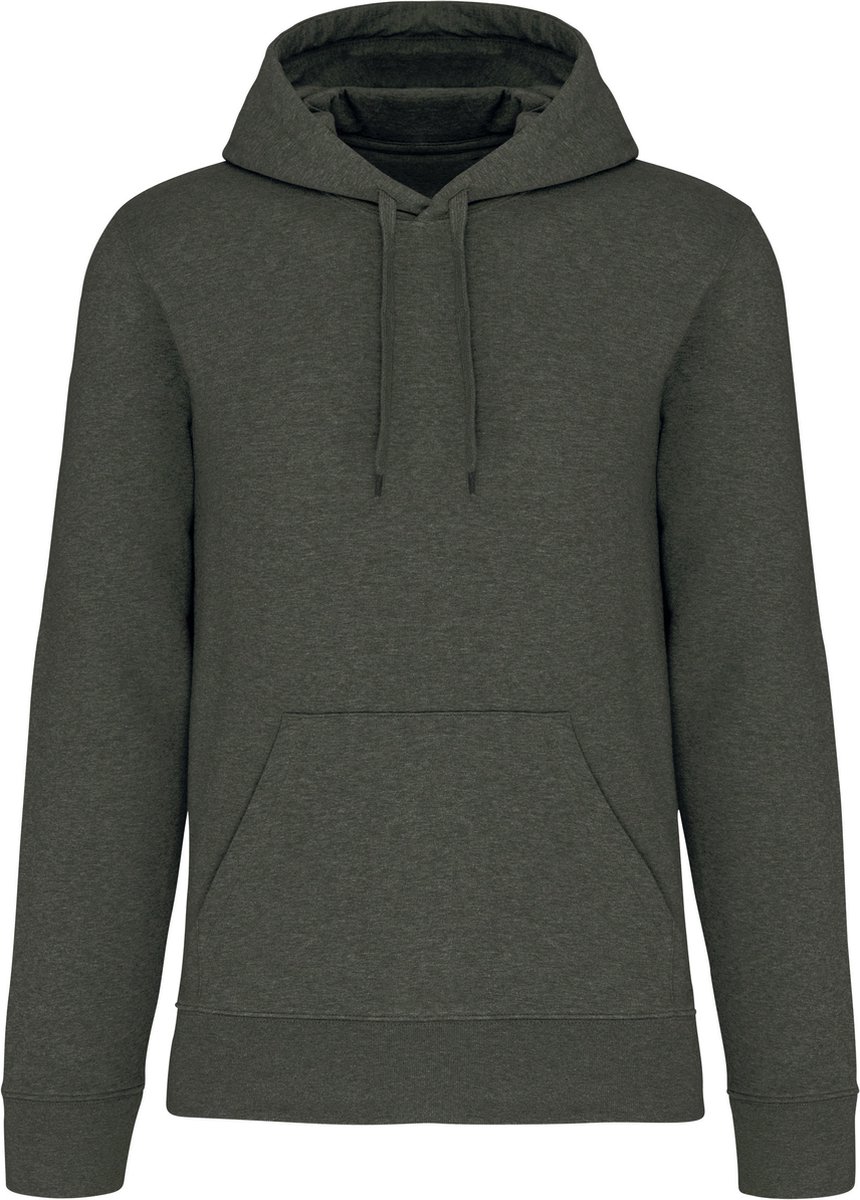Kariban Ecologische herensweater met capuchon K4027 Marble Heather XXL Groen