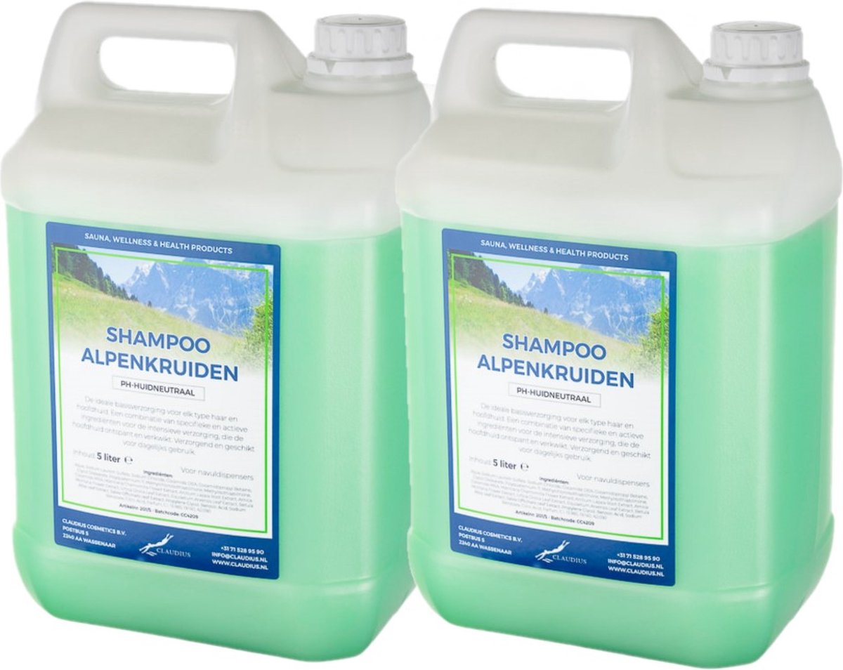 Shampoo Alpenkruiden - 5 Liter - set van 2 stuks