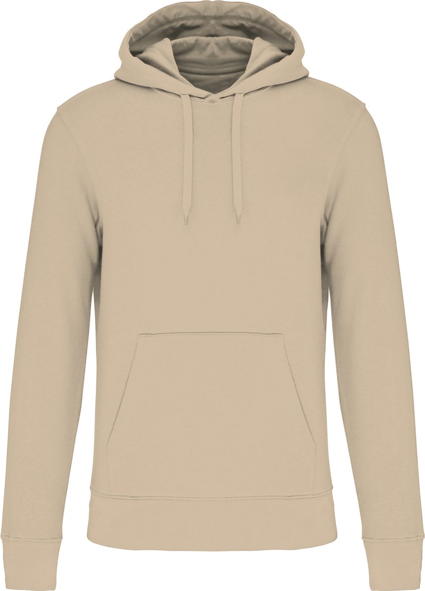Ecologische herenhoodie met capuchon merk Kariban Light Sand