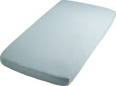 Baby's Only Baby hoeslaken ledikant Fresh ECO - Baby matrasbeschermer - Misty Blue - 60x120 cm - 100% ecologisch katoen