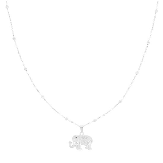 Bijoux OOZOO - Collier en argent avec breloque éléphant - SN-2024