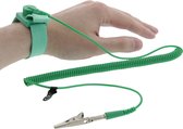 BukkitBow - Antistatische Polsband - ESD polsband – Reparatie Armband – Armband voor Computers Bouwen - Groen