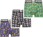 Untouched boxershort heren - heren ondergoed boxershorts - cadeau voor man - duurzaam - 3Pack Boxershorts S