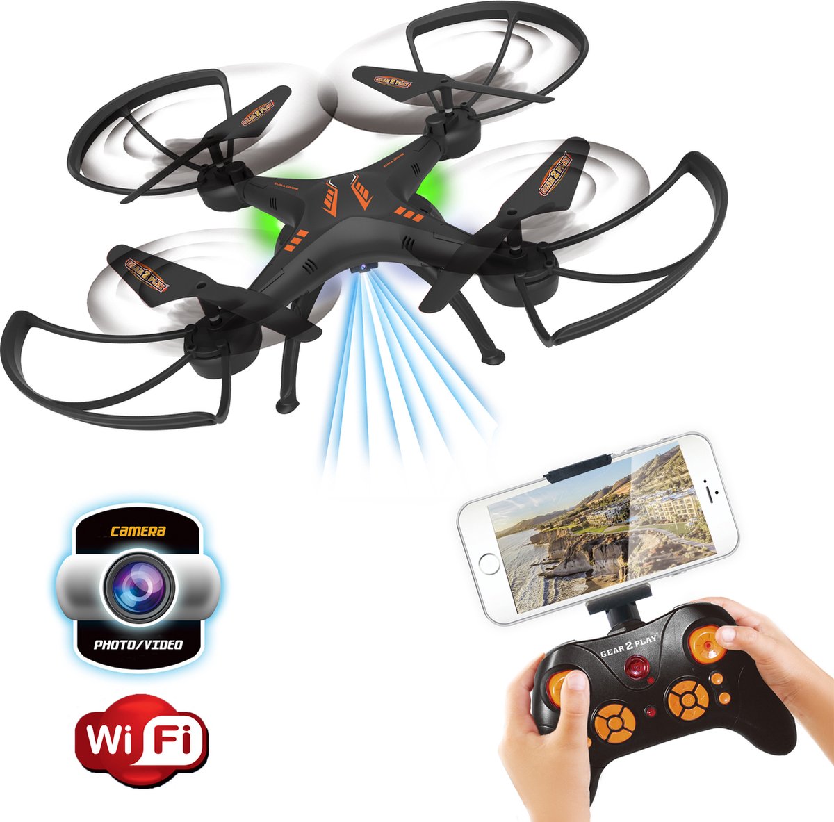 Gear2play Zuma Drone - Drone met ingebouwde WiFi | bol.com