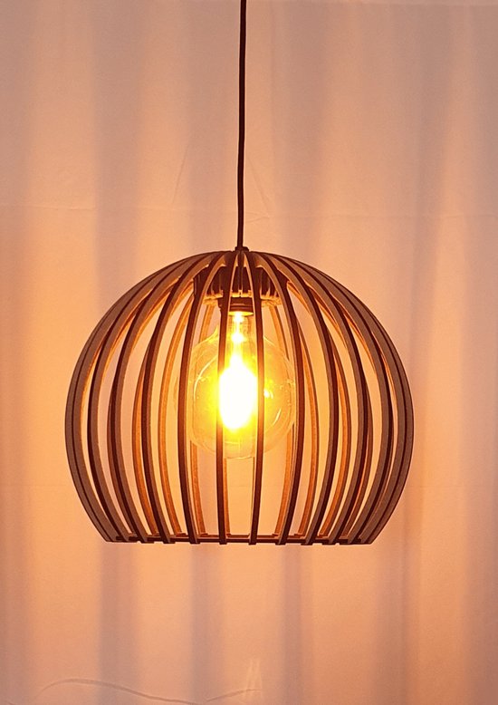 Meer haag Vruchtbaar Olivios design hanglampen hanglamp hout Pelota klein 34cm doorsnede 28cm  hoog gemaakt... | bol