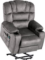 Merax Electric Stand Up Chair - Fauteuil de massage - Fauteuil électrique avec Porte-gobelets - Grijs