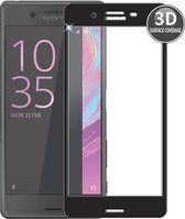 DrPhone Sony X Glas 4D Volledige Glazen Dekking Full coverage Curved Edge Frame Tempered glass Zwart - Official DrPhone