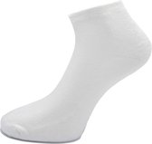 Boru Bamboe Sokken Biker - Wit - 3 x 2-pack - 36/40