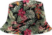 Yucka - Bucket Hat - Chapeau pêcheur - Chapeau - Homme - Femme - Jungle - Accessoires Festival - Réversible - 58 cm - multicolore