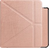 Hoes Geschikt voor Kobo Sage Hoesje Bookcase Cover Book Case Hoes Sleepcover - Rosé Goud