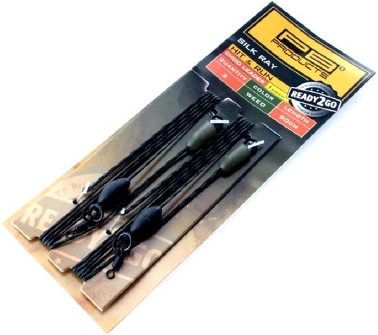 PB Products - Ready2Go Hit & Run Chod Leader lesté 1 gramme 90 cm - 2 pièces - Weed