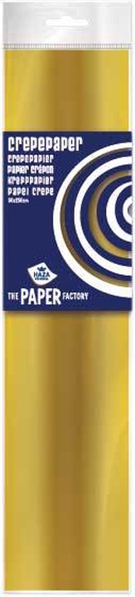 Crepe Papier Goud (20+ kleuren) - Crepepapier t.b.v. maken slingers / pompoms / bloemen etc. - Gekleurd Papier Knutselen - Knutselpapier - Crepe Papier Goud