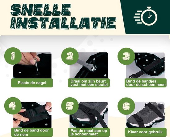 Talen Tools - Gazonpriksandalen - Beluchtingssandalen - Verstelbaar — afbeelding 2