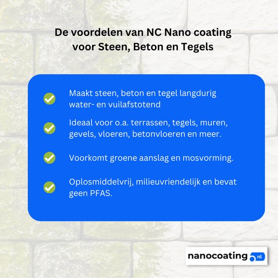NC Voordeelpakket Steen, Beton & Tegel - Reinigers & Nano Coatings - Large  - tot 60m2 | bol.com