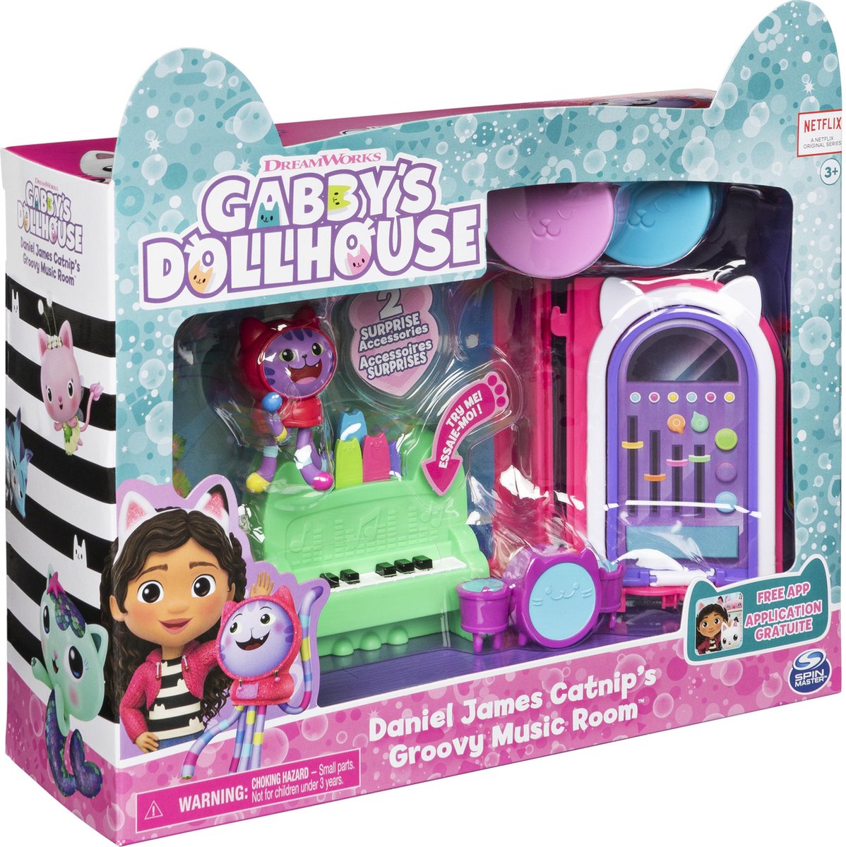 Gabby Dollhouse Montre interactive à écran tactile avec un ensemble de  haut-parleurs Bluetooth assorti 