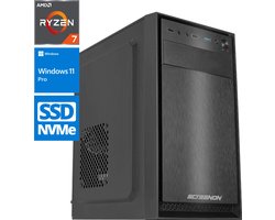 AMD Compleet PC | AMD Ryzen 7 | 32 GB DDR4 | 1 TB SSD - NVMe | Windows 11 Pro + WiFi & Bluetooth