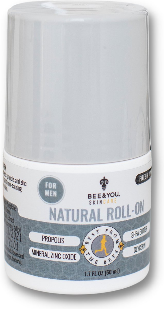 BEE&YOU Antioxidant Natuurlijke Deodorant - voor Mannen - Natuurlijke Bescherming en Verzorging - 0% alcohol - 50 ml