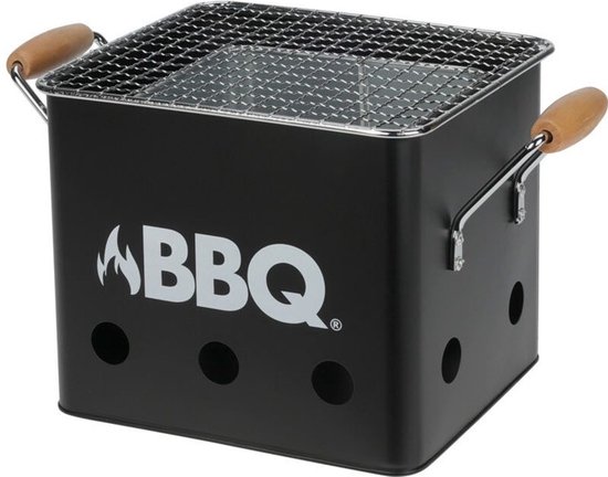 Kubus - Mini-Barbecue - mat Zwart - 18x15xH15cm