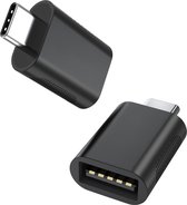 Nexibo 2x USB C naar USB A Adapter - USB 3.1 - 10Gbps - Zwart