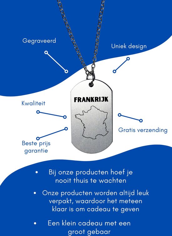 Akyol - collier france - pilote - touristes - cadeau france - meilleur pays - joli cadeau à offrir à votre ami