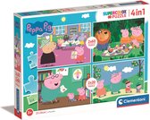 Clementoni - Puzzel 2X20+2X60 Stukjes Peppa Pig, Kinderpuzzels, 3-5 jaar, 24799