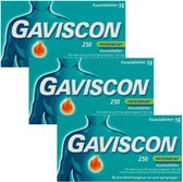 Gavison Pepermunt Kauwtabletten 250 mg - Maagzuurremmers - 3 x 16 stuks
