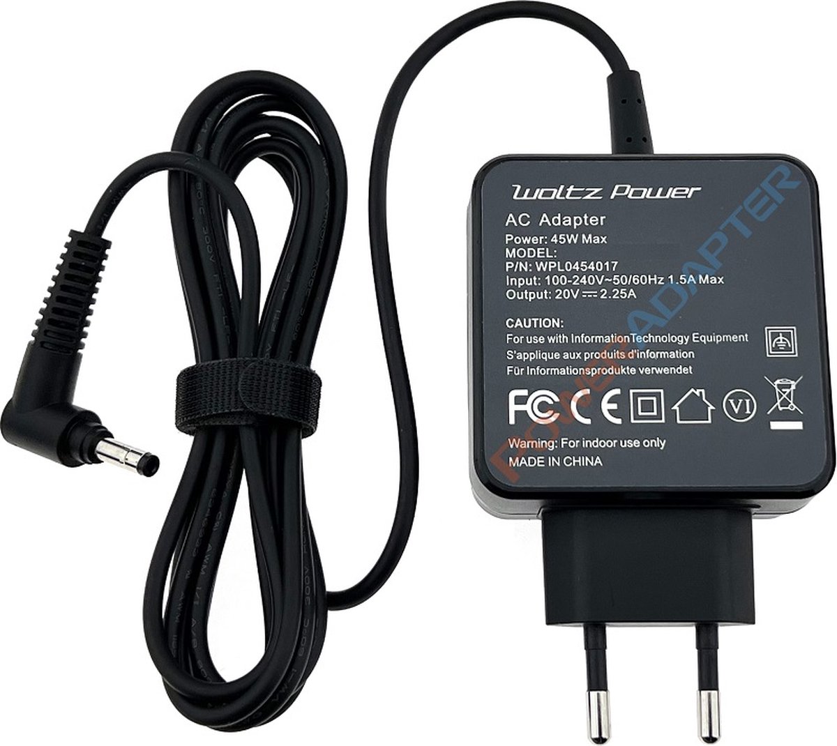 45W Laptop Oplader geschikt voor Lenovo IdeaPad 1 11ADA05 - Ronde Pin 4.0x1.7mm