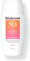 Biodermal Fluide Solaire Ultra-Léger SPF 50+ - 3x 40 ml - Pack économique