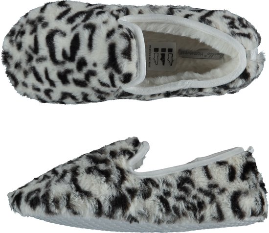 Pantoffels olifant maat 38-41 (L) - pluche pantoffels antislip, bruin, Small/Medium