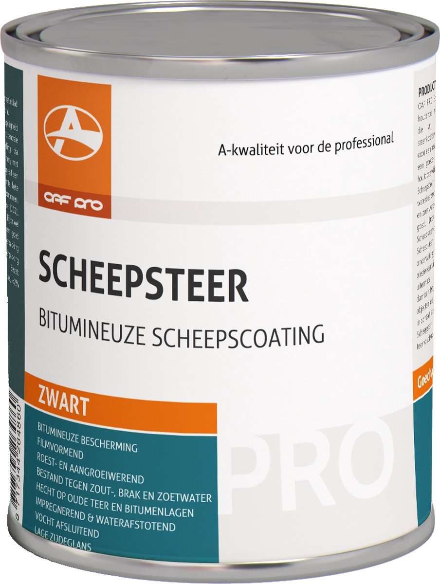 OAF PRO Scheepsteer 750 ml - Voor Onderwatergedeelten van Metalen, Houten, Betonnen en Polyester vaartuigen