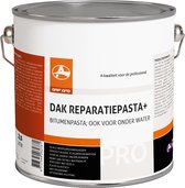 OAF PRO Dak Reparatiepasta plus 2,5 liter - Dakreparatie - Kan op vochtige ondergrond worden aangebracht en zelfs onderwater - Afdichting - Bestand tegen alle weersomstandigheden - Herstelt blazen, scheuren en barsten